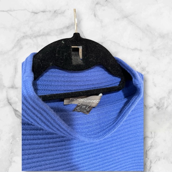 French Connection Blue Turtleneck Sweater - Picture 4 of 6